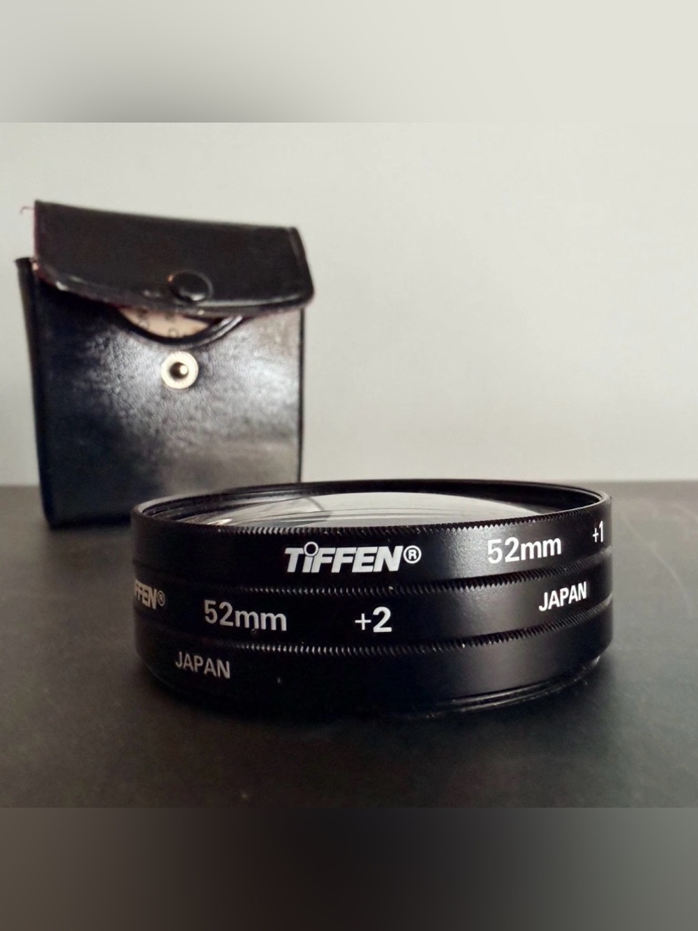 Tiffen 52mm Close-Up Lens Set +1 +2 +4 w Case Japan